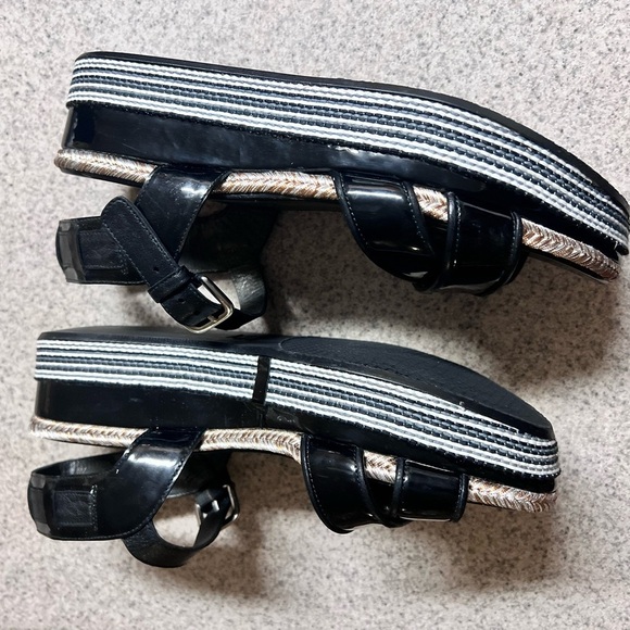 Stuart Weitzman Black and White Women's platform sandals size 7.5 - Picture 11 of 13